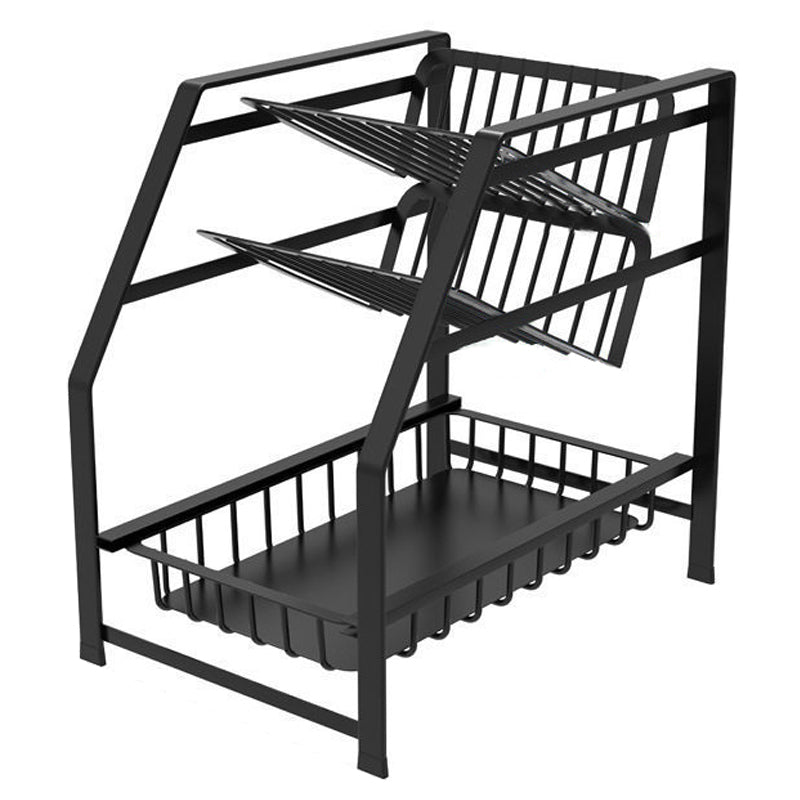 003XH-0013-1 Wrought Iron Spice Rack for Kitchen Household, 3-Tiered Storage Shelf for Seasoning Ingredients, Black 003XH-0013-1 Wrought Iron Spice Rack for Kitchen Household, 3-Tiered Storage Shelf for Seasoning Ingredients, Black